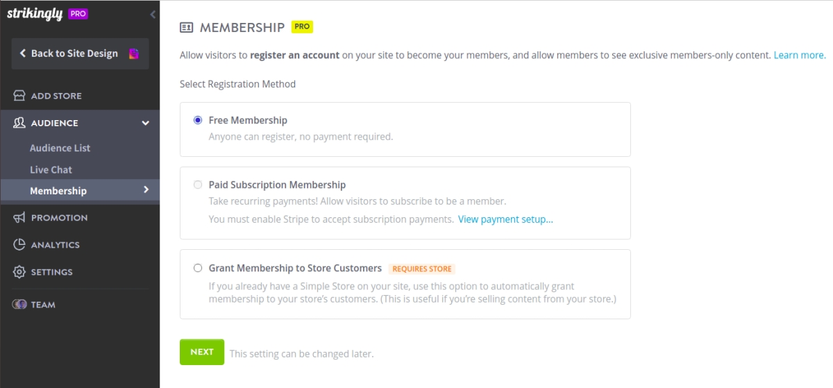membership site membership site